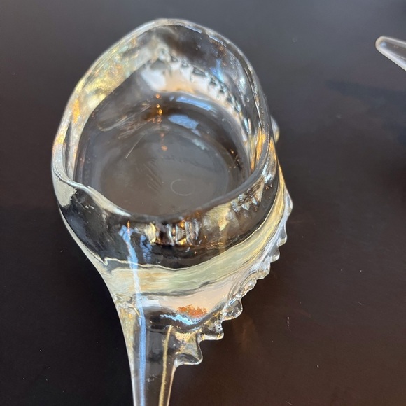 Vintage Glasbake Clear Glass Deviled Crab Baking Shell Dishes Set of 5 - Picture 8 of 12